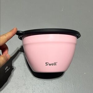 Swell Pink Stainless Steel Salad Bowl Kit